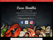 Tablet Screenshot of casabonilla.com